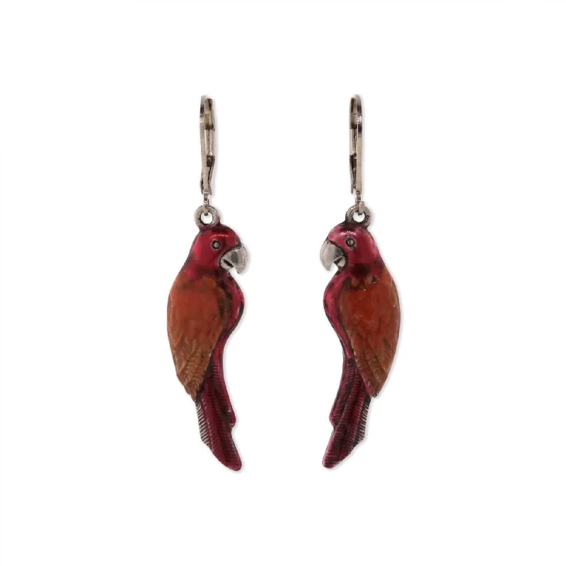 1928 Jewelry Neotropic Exotic Parrot Drop Earrings