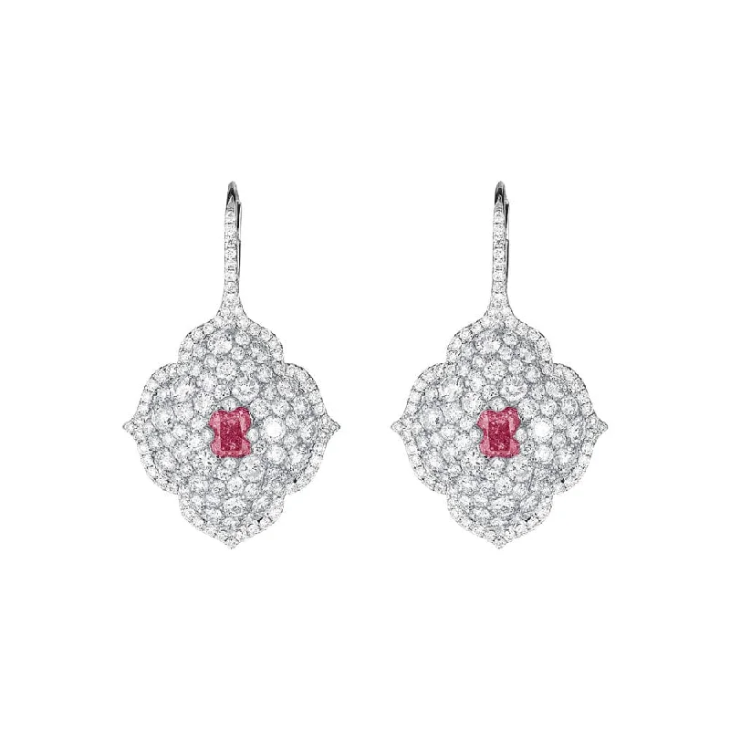 Ruby and Diamond Pasha Earrings