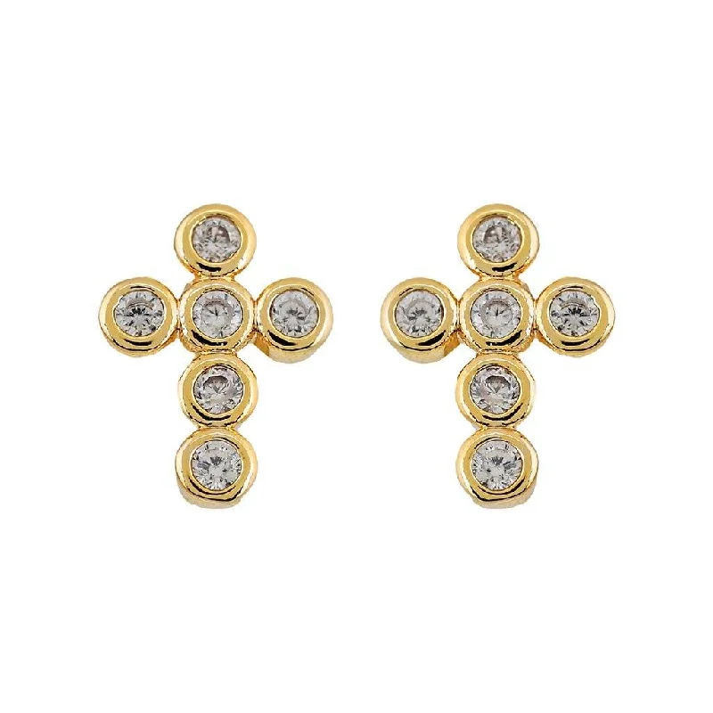 Mimi Mini Cross Earrings