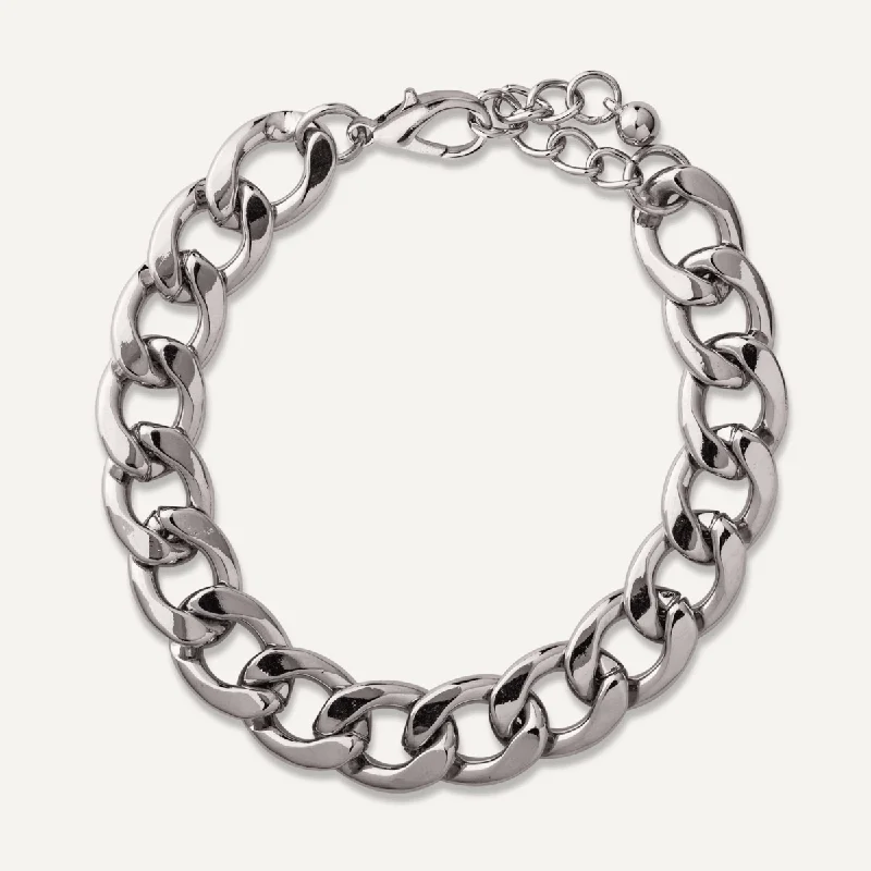 Alesha Clasp Bracelet In Silver-Tone