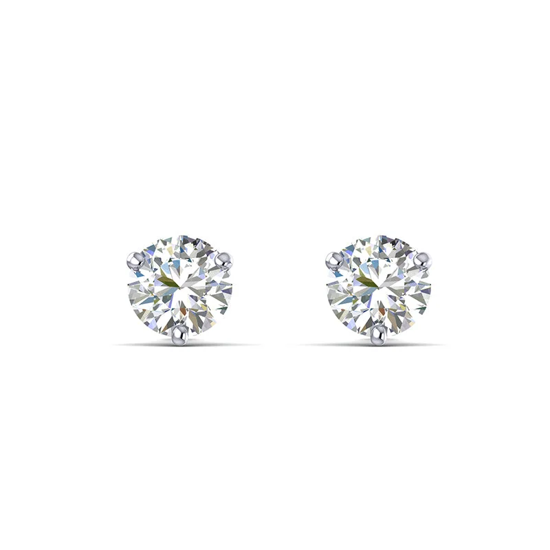 Fey & Co Exclusive  Lab Grown .75ct twt Diamond Stud Earring