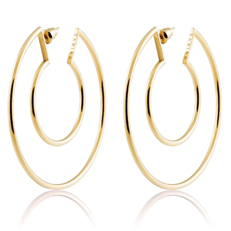 Faye Cutout Hoops