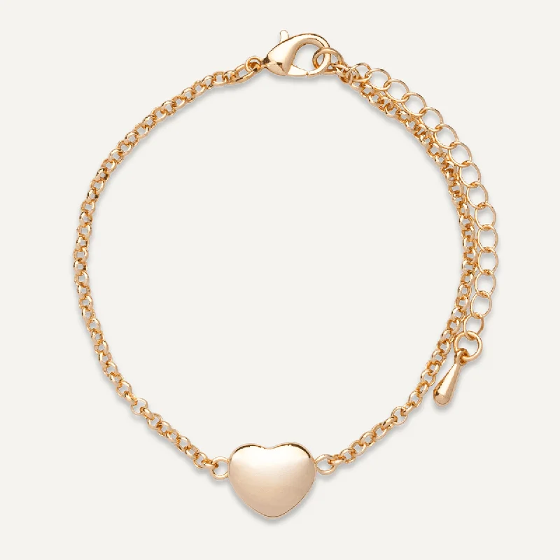 Keira Heart Bracelet In Gold-Tone