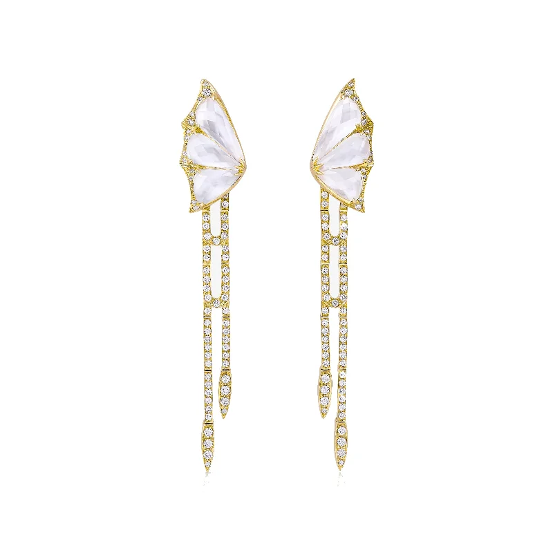 Crystal Haze Detachable Drop Earrings